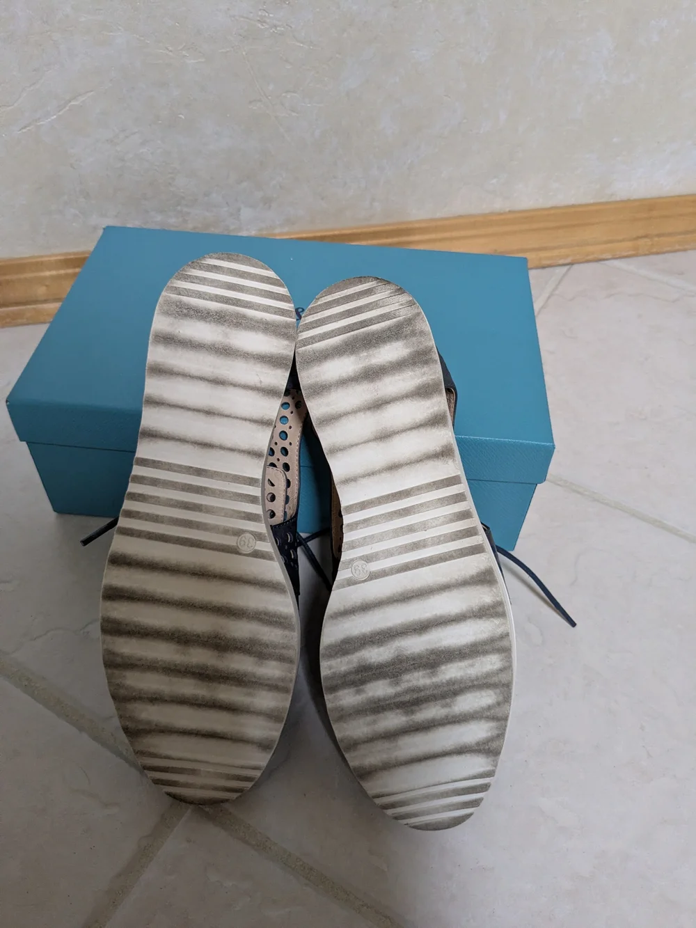 Django & Juliette Perforated Lace-Up Loafers